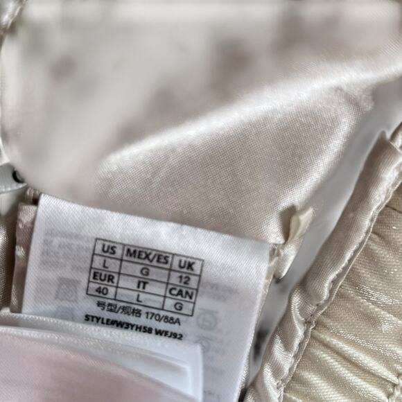 GUESS sleeveless Emma cropped satin bralette halter top NEW - Picture 12 of 13